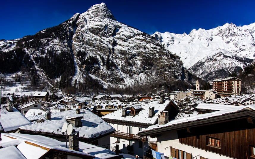 Image showing Courmayeur resort, Italy