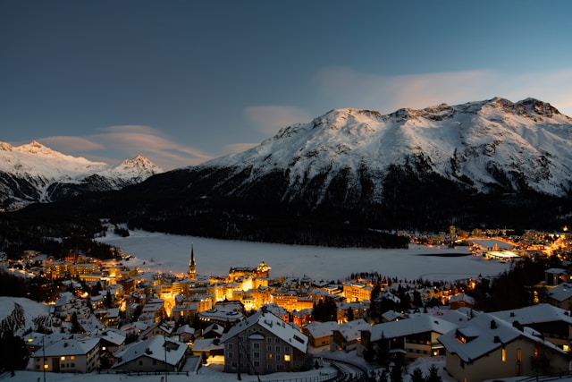 Image showing St Moritz resort, Switzerland